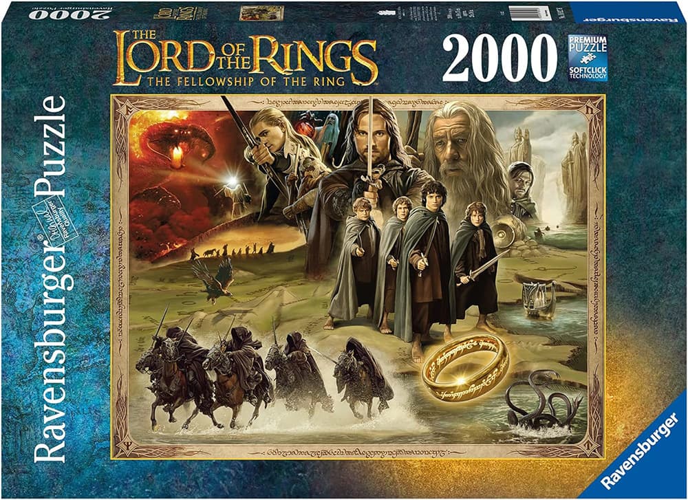 Puzzle slagalica za odrasle 2000 delova Gospodar prstenova - Družina prstena Ravensburger 16927