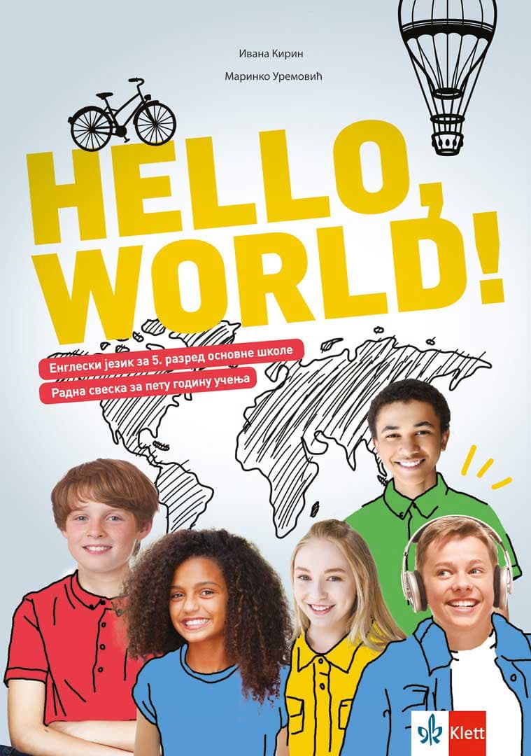 Engleski jezik 5 Radna sveska sa QR kodom uz udžbenik Hello world za peti razred osnovne škole Klett