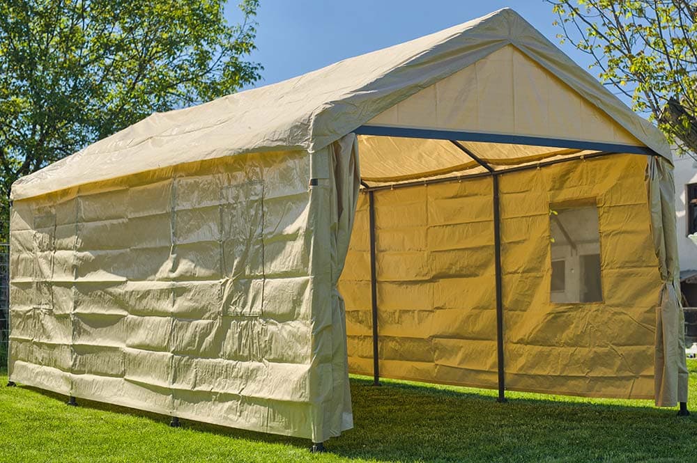 Šator - Garaža - Paviljon Sa Bočnim Stranama 6 x 3 m