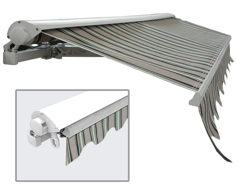 Tenda za terasu i dvorište 3.95x2.5 m polukaseta Poliester Aluminijum  32-365