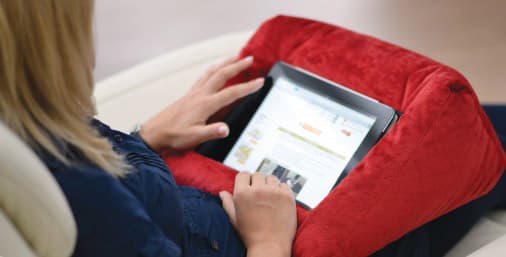 Jastuče za tablet ili knjigu crveno