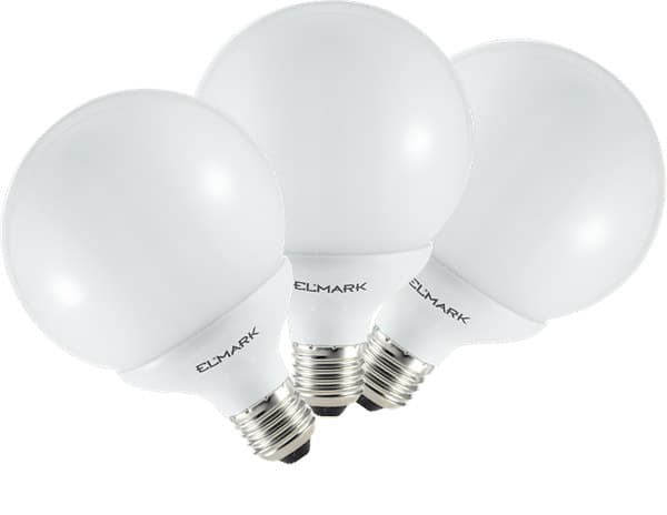 Štedljiva sijalica Elmark Globe 20W E27 2700K 99280094 3kom.