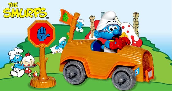 Štrumpf vozilo sa figurom Kefalo Jakks Pacific JP00788