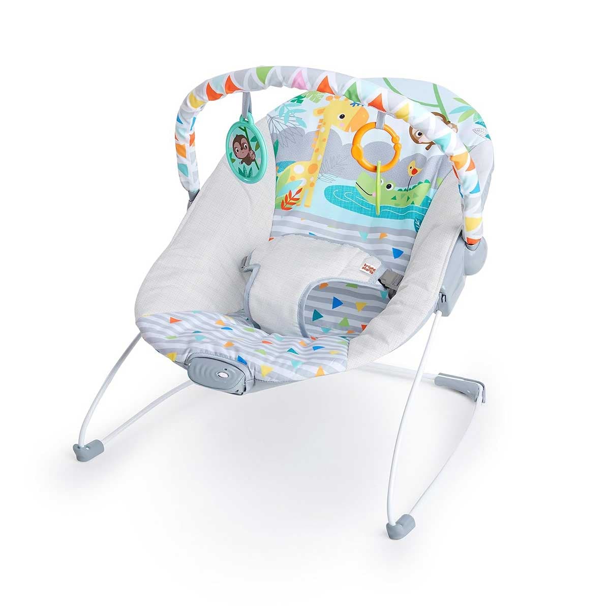 Bright Starts™ Ležaljka za bebe sa vibracijom Safari zabava 12204