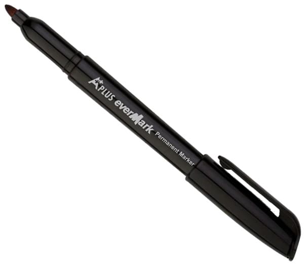 Permanent marker tanji PY100200 obli vrh 2mm crna 12 komada 08MB10B