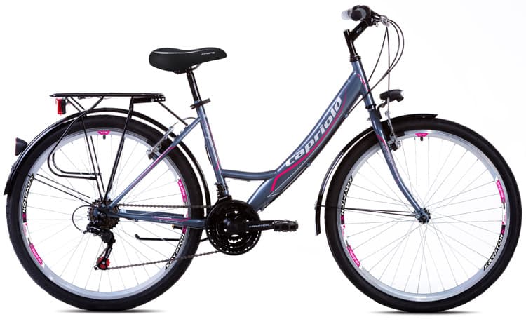 Bicikl Capriolo Metropolis Lady 26/18HT siva pink 914401-17