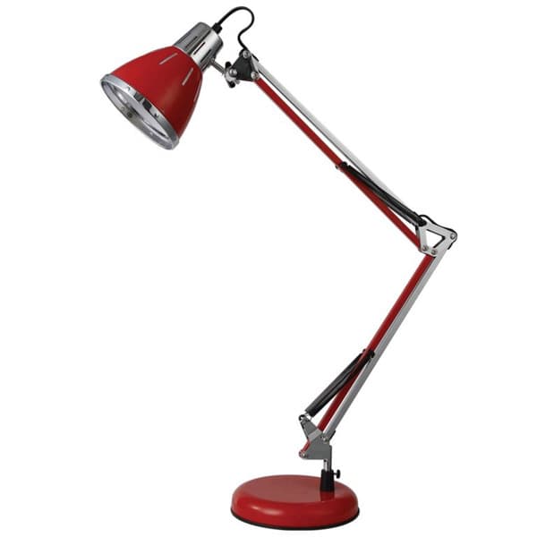 Stona tehnička lampa sa postoljem EL7930 crvena