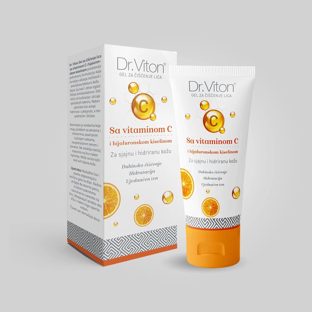 Dr. Viton Gel za čišćenje lica sa vitaminom C i hijaluronskom kiselinom