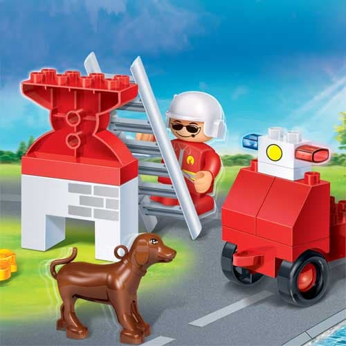 BanBao Fire kocke Vatrogasac sa psom 9635