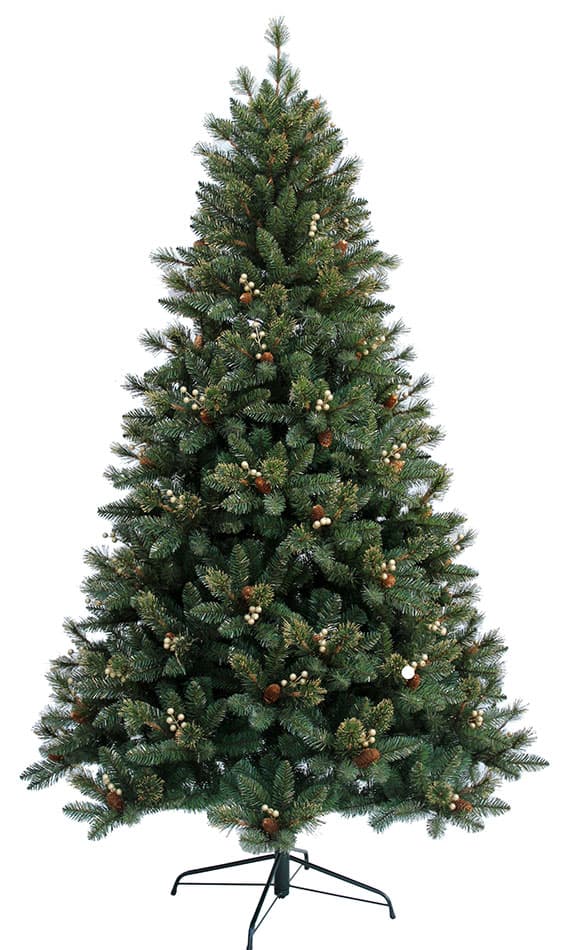 Novogodišnja Jelka Sa Imelom i Šišarkama Goldy 210 cm
