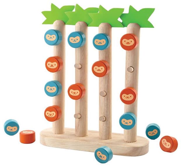 Plan Toys drvena društvena igra 4 majmuna u nizu 4612