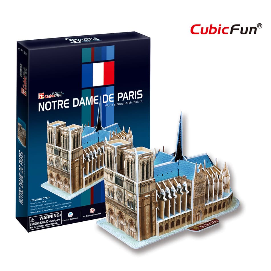 CUBIC FUN Noterdamska Katedrala Maketa 3D Puzzle 58097