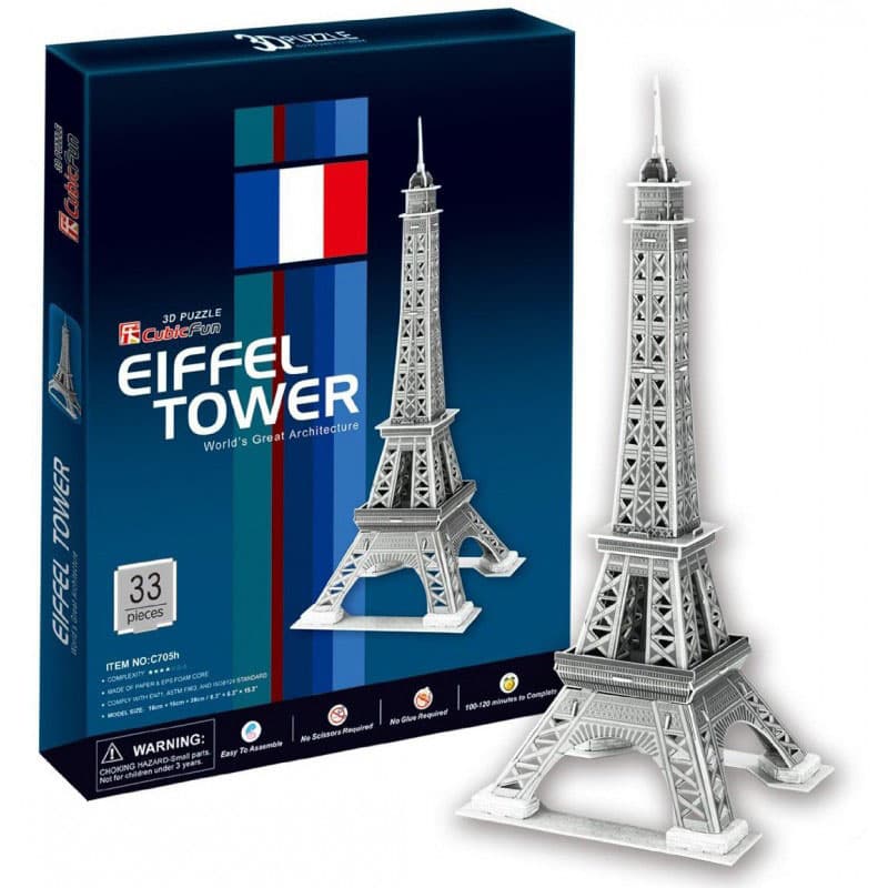 CUBIC FUN Ajfelova Kula Maketa 3D Puzzle P175