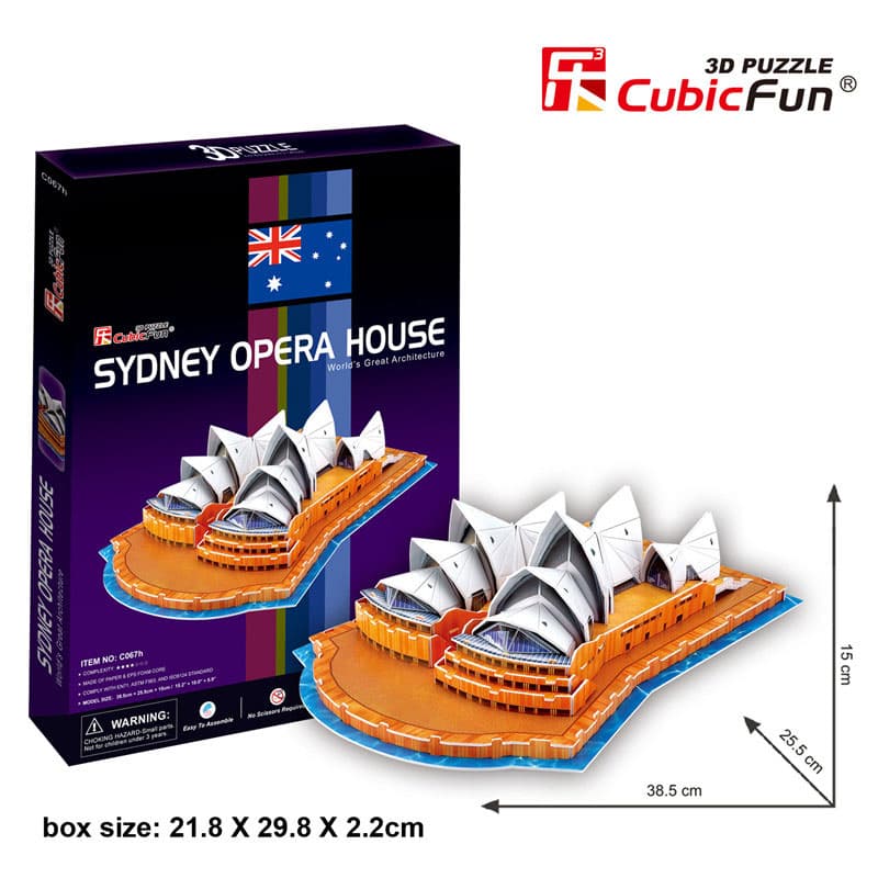 CUBIC FUN Sidnejska Opera Maketa 3D Puzzle P178