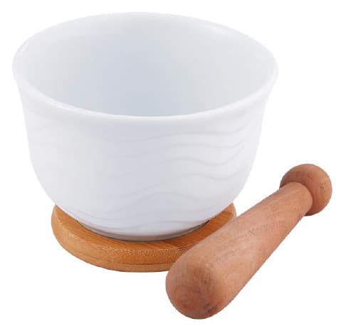 Bergner Avan od porcelana i bambusa 14cm Renberg RB-10105
