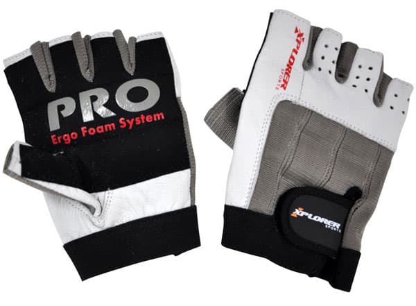 Fitnes rukavice Xplorer pro koža L 06634