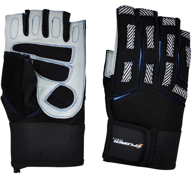 Fitnes rukavice Xplorer sivo-plave L 06630