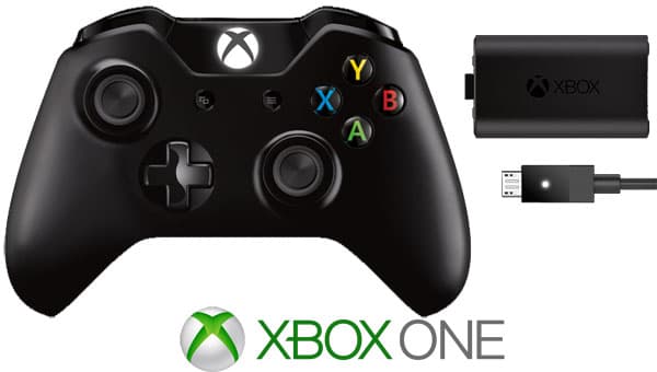 XBOX One kontroler Black + Play & Charge Kit 019268
