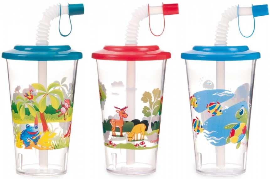 Canpol Čaša sa slamkom 320ml 12m+ Jakubek Animals 4/112
