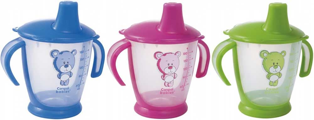 Canpol Non-spill čaša sa ručkama Teddy Friend 180ml  31/500