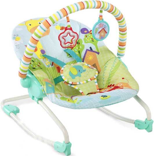 Bright Starts Ležaljka za bebe - fotelja za decu do 18kg Snuggle Jungle