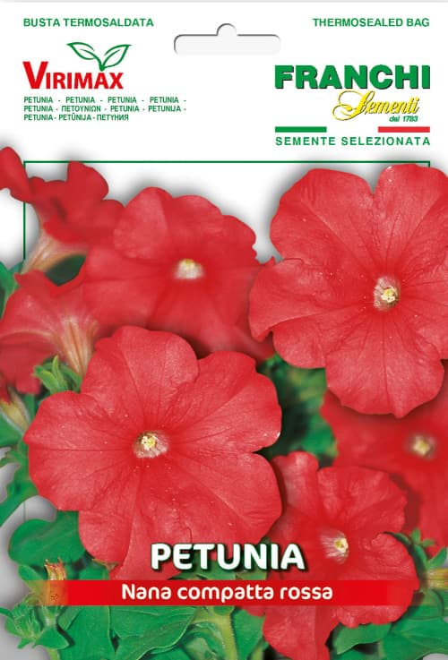 Cveće Petunija niska crvena - seme 10 kesica Franchi Sementi Virimax