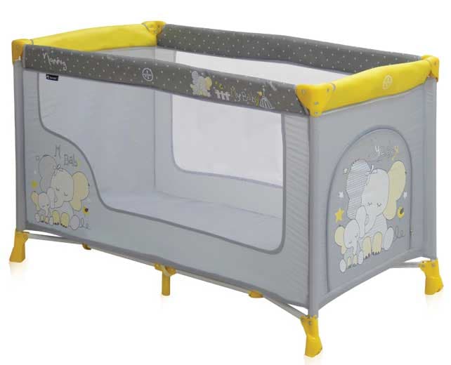 Bertoni Lorelli Prenosivi krevetac Nanny Yellow Elephants