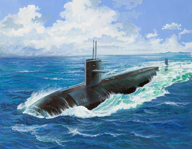 Revell Maketa podmornice USS Dallas