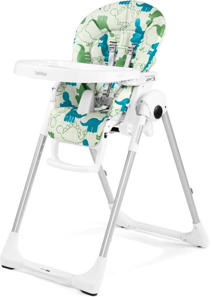 Peg Perego Visoka stolica za hranjenje bebe Zero 3 Dino Park Bianco