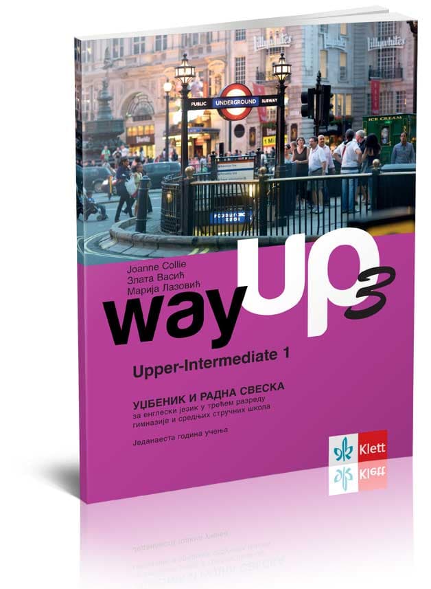 KLETT Way up 3, udžbenik i radna sveska za treći razred gimnazije i srednjih stručnih škola