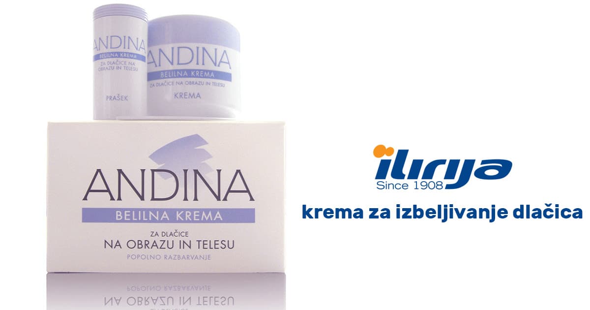 Ilirija krema za izbeljivanje dlačica na licu Andina 71568