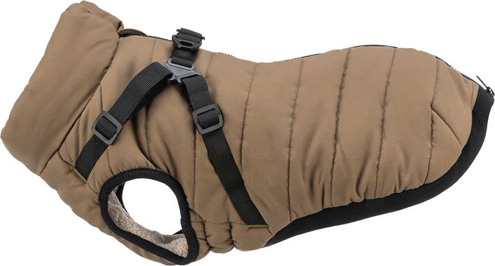Zimska jakna sa amom za psa Pirou sand leđa 27cm Trixie 680381