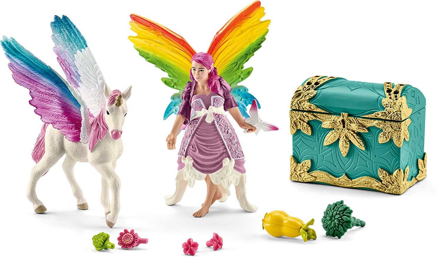 Schleich Figurice Bayala - Dugina vila Lis sa ždrebetom pegaza 41440