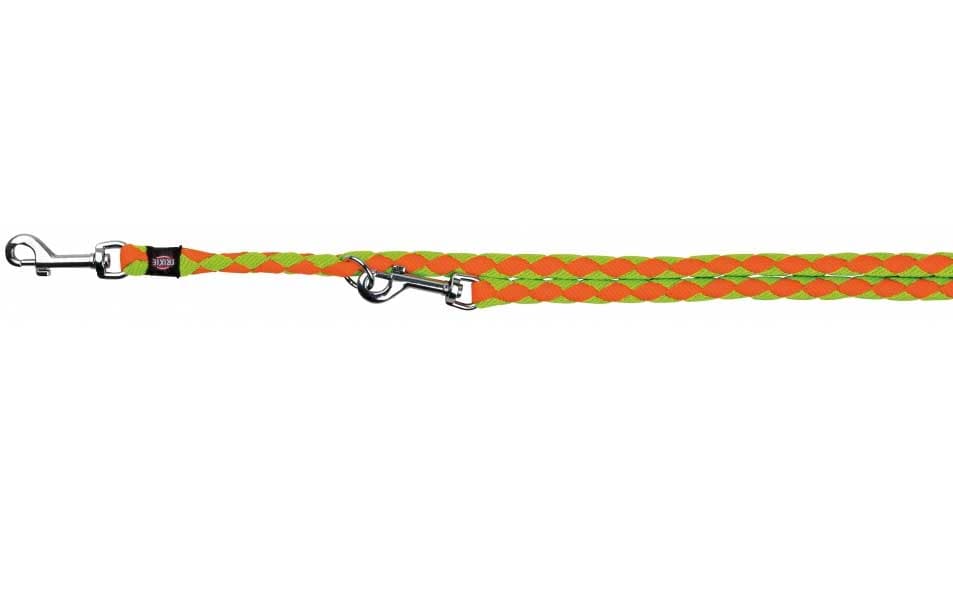 Trixie Cavo Podesivi povodac za pse S-M neon orange/neon green 14357