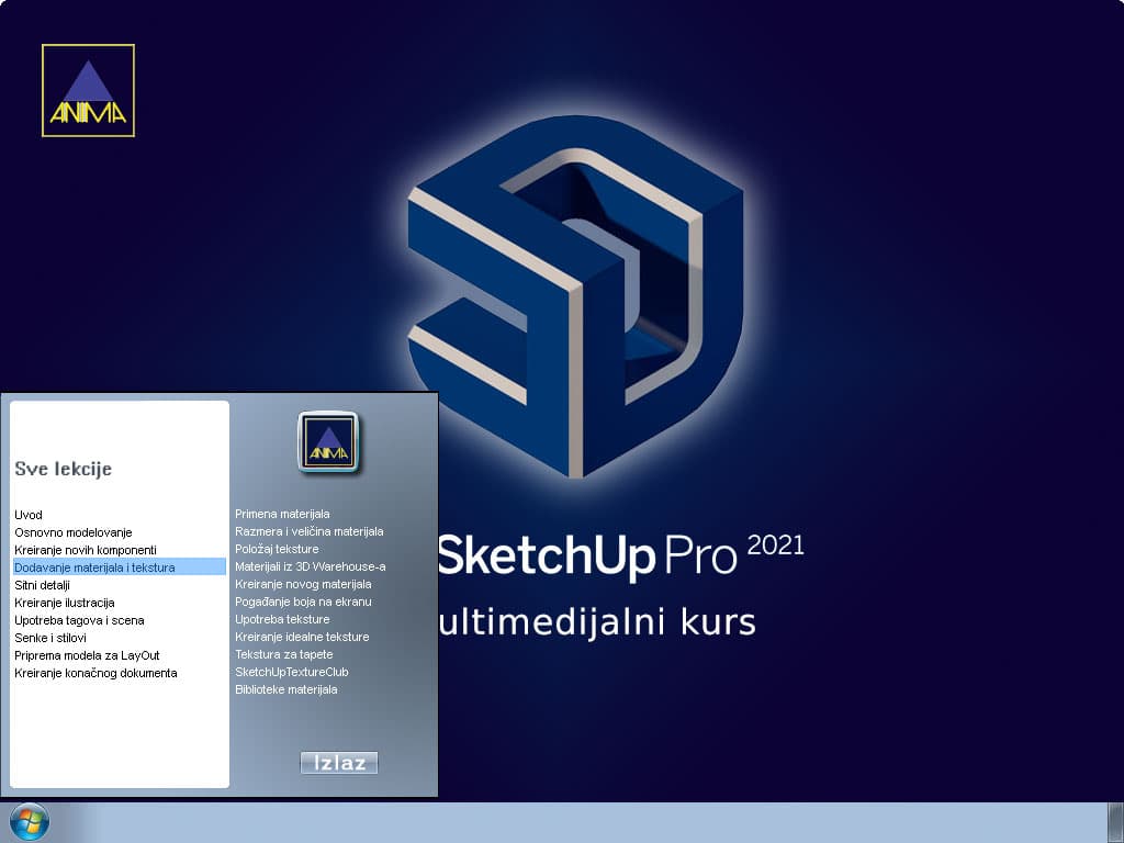 Multimedijalni kurs SketchUp PRO