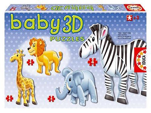 Drveni Puzzle 3D Divlje Životinje ED13920
