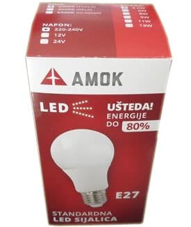 Led sijalica Amok E27 6W 3000K 470 lm