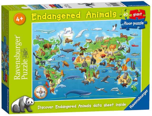 Ravensburger slagalice 05515 - Ugrožene životinje