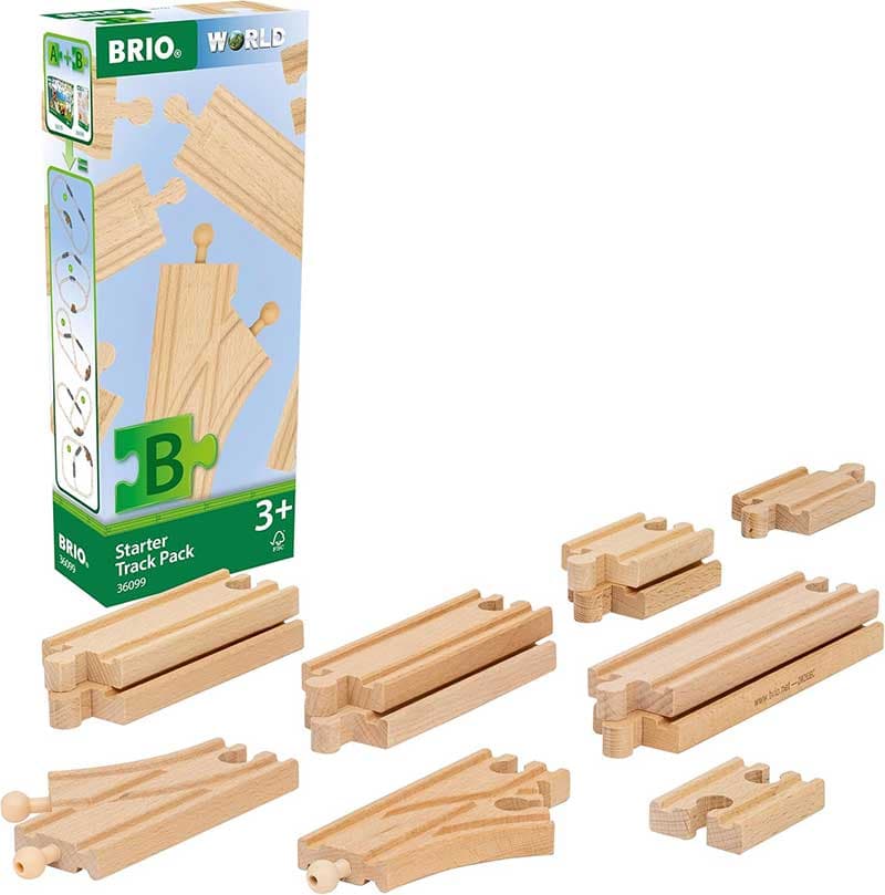 BRIO Igračka dodatak za prugu Drvene šine 12 komada 36099
