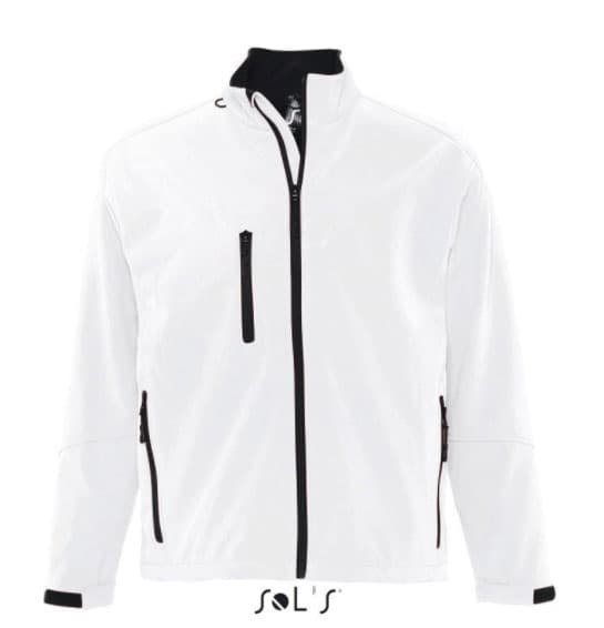 Sols Softshell muška jakna Relax White S 46600
