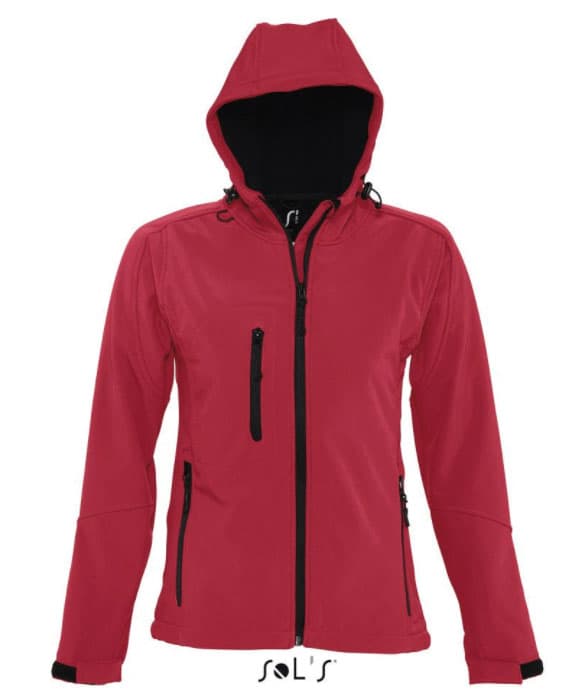 Sols Ženska Softshell jakna sa kapuljačom Replay Red veličina S 46802