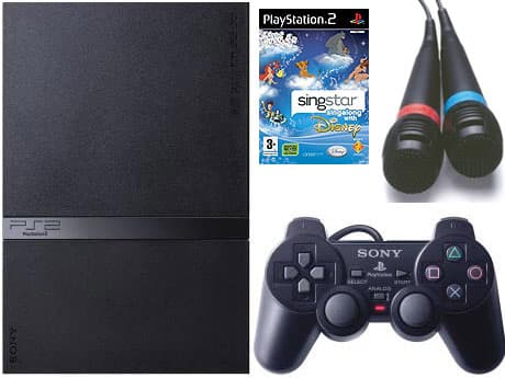 Sony PS 2 Silver + Karaoke paket