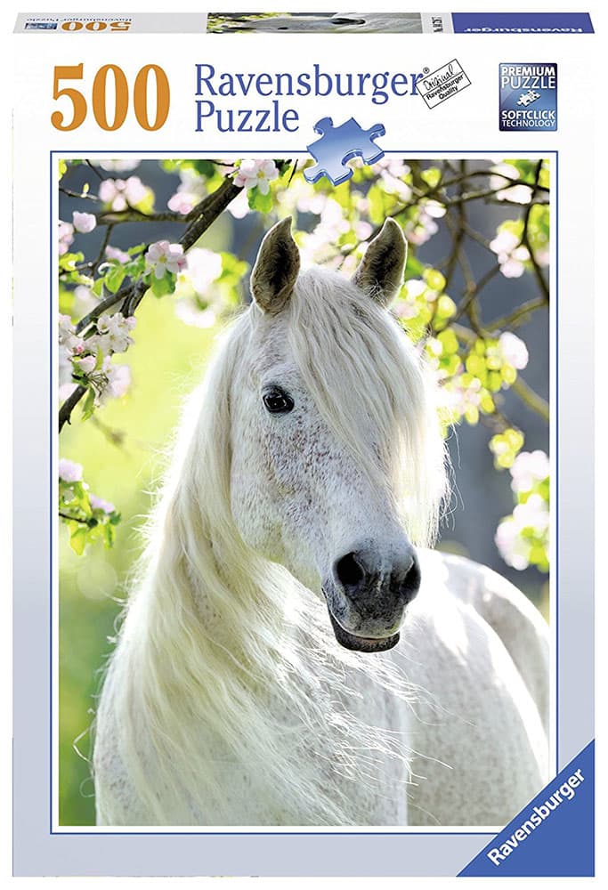 Ravensburger puzzle Životinje - Konji - White Horse 500 delova RA14726