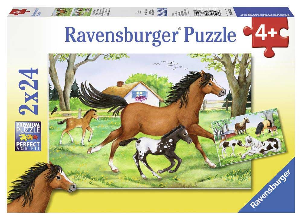 Ravensburger puzzle Dečije puzle - 2x24 - Životinje - Konji - World of Horses 2x24 dela RA08882