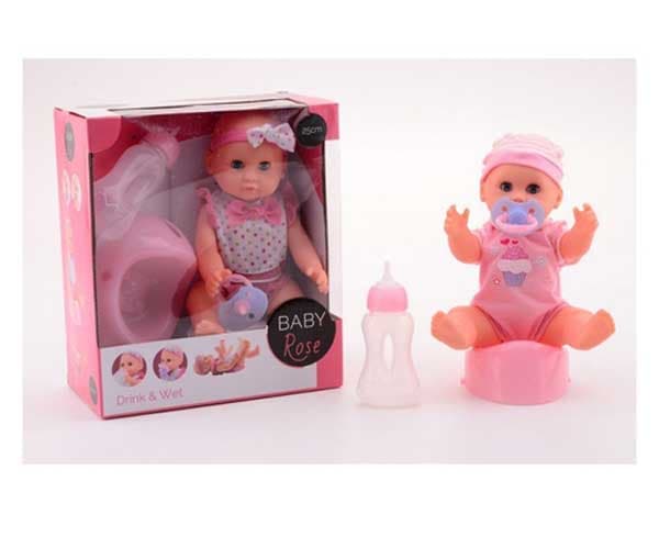 Beba Lutka Rose 25 cm Pije i Piški 35056