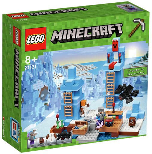 LEGO® Minecraft kocke The Ice Spikes - Ledeni vrhovi 454 dela 21131