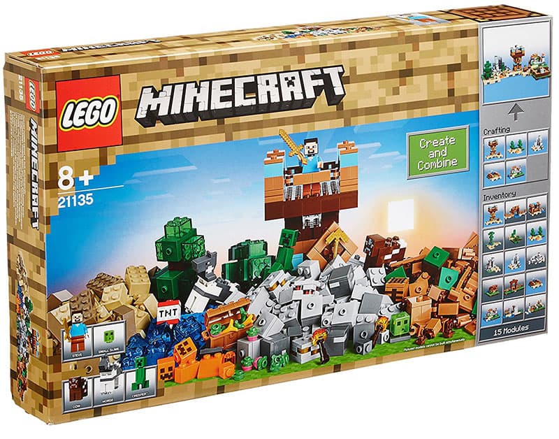 LEGO® Minecraft kocke The Crafting Box 2.0 - Kutija za gradnju 2.0 717 delova 21135