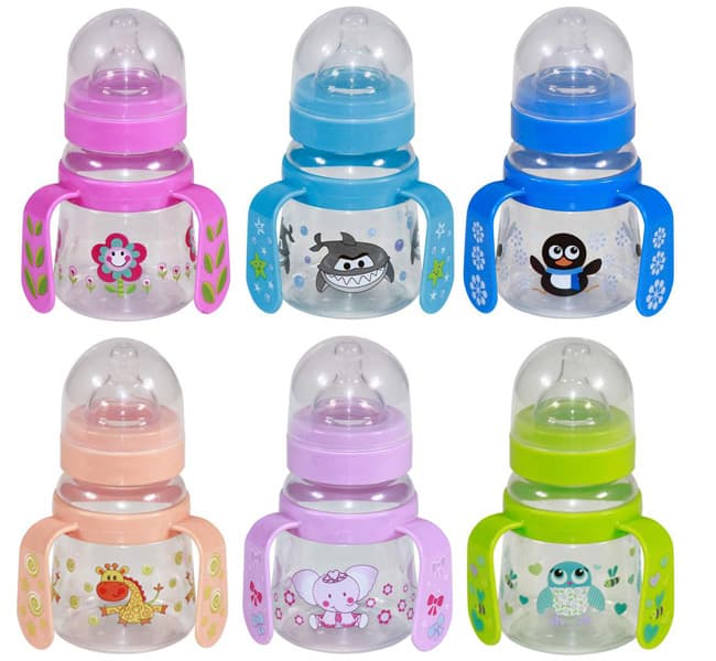 Lorelli Flašica za bebe 4989 125ml - sa ručicama i širokim grlom
