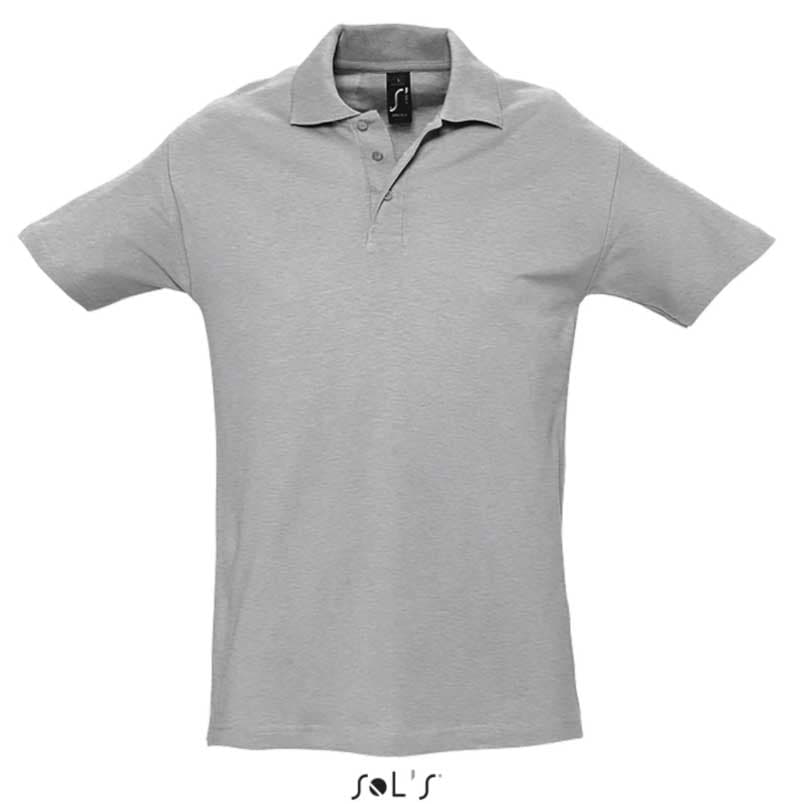 Sols Polo majica za muškarce Spring II Grey Melange veličina XL 11362