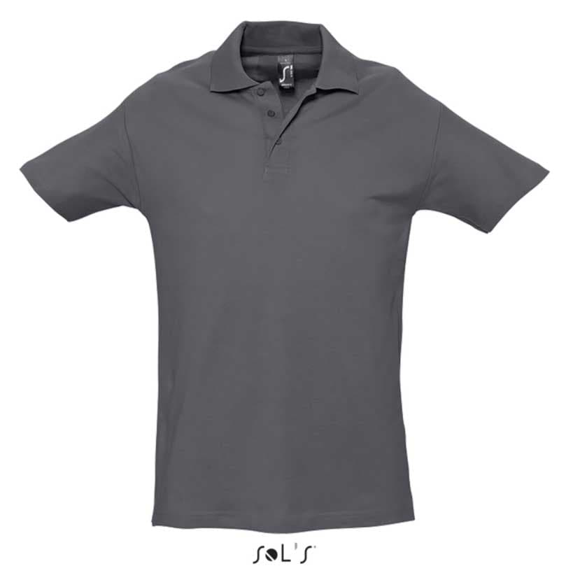 Sols Polo majica za muškarce Spring II Mouse Grey veličina XL 11362